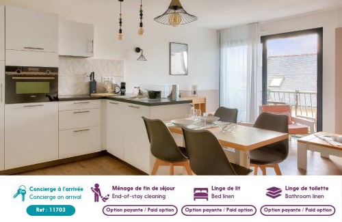 Fouesnant Apartment | À 450 m de la "Cale de Beg Meil - Appart pour 2