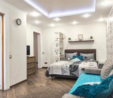 Degtyari Apartment | Бирюзовый стиль