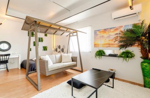 Tokeshi Apartment | ビリヤード ダーツ 卓球 バーベキュー キッズルーム 4寝室ダブルベッド8台 最大16人 200平米の大きな一軒家