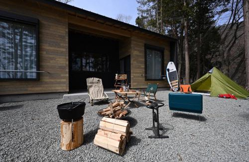 Minobu Other | 浩庵キャンプ場 本栖湖畔 キャビン Cabins at Lake Motosu Kouan campground cottages, bungalows