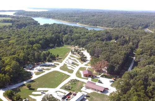 Dunnegan Cabin | 1 Bedroom Cabin at Needmore RV & Campground near Stockton Lake MO