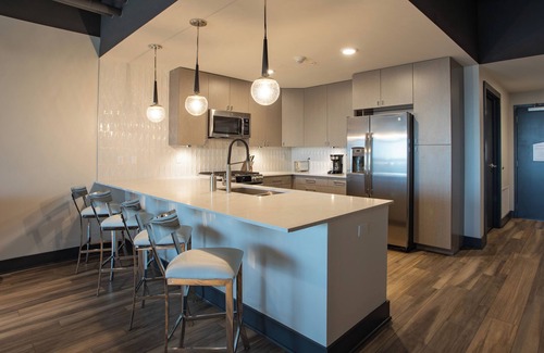 Downtown Buffalo Condo | 1 Bedroom Luxury Bi-Level Condo in Downtown Buffalo - Rooftop Bar, Bowling Alley