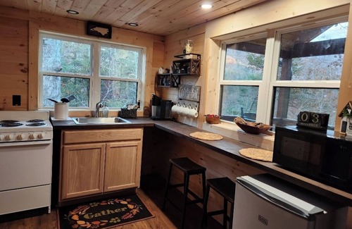 Cullowhee Cabin | 1 bedroom with a loft. Sleeps 4. Great mountain views.Dogs are allowed with fee.