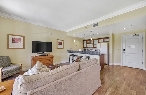 Lake Las Vegas Condo | 1 Bedroom with view of lake, pool at Lake Las Vegas