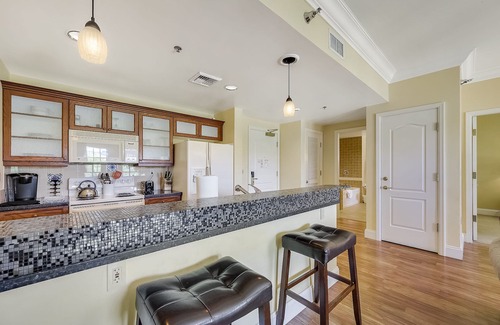 Lake Las Vegas Condo | 1 Bedroom with view of lake, pool at Lake Las Vegas