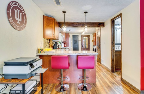Bloomington House | 1 Mi to IU: Hoosier Home w/Fire Pit & Fenced Yard