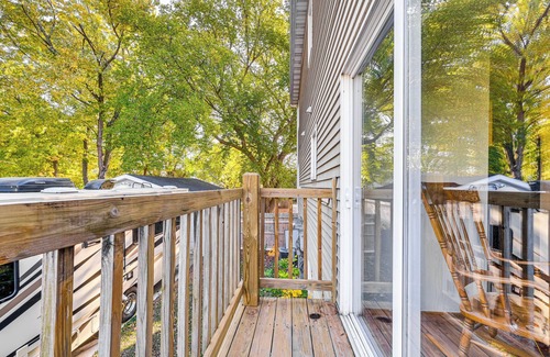 Ames Apartment | 1 Mi to Jack Trice Stadium: Townhome w/Balcony
