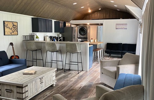 Lake of the Ozarks Cabin | 1000 Ft Quiet Lakefront w/Kayaks, Fishing, Hiking Creek, Hunting & Private Dock