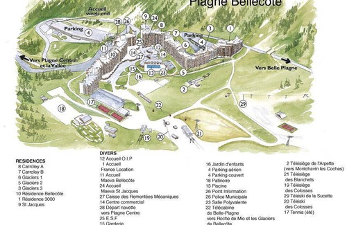 Macot-la-Plagne Apartment | 100m from ski slopes, 5th floor, swimming pool, balcony, tv, ski locker, 28m², La Plagne