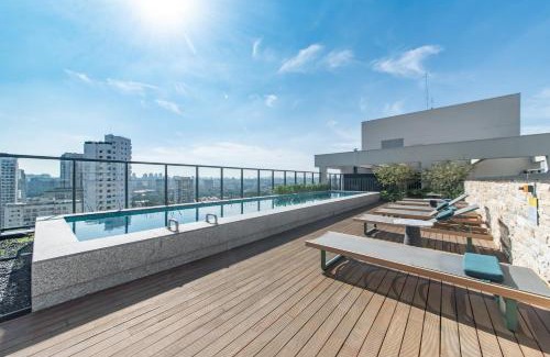 Campo Belo Apartment | "1103 - Studio Moderno e Completo no Campo Belo!"