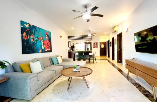 Playacar Condo | 116 m² Condo ∙ 3 bedrooms ∙ 6 guests