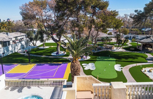 Las Vegas Villa | 15,000 sqft Mansion 5 min from strip! 1.5 acre compound.