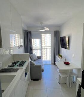Panamby Apartment | 1507A Chácara Santo Antônio 1 dormitório com sacada Apartamento completo