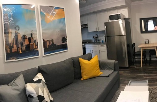 Industry Apartment | 1703 3E · Incredible 2bed Apt-20 min to NYC/Parking Avail.