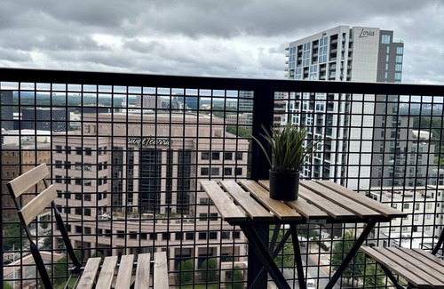 Midtown Apartment | 17th Floor Luxe Midtown Views + Pool + Gym