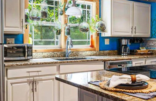 Chimney Rock House | 1920s artsy cottage with Chimney Rock views, yard, sauna, & firepit - dogs ok