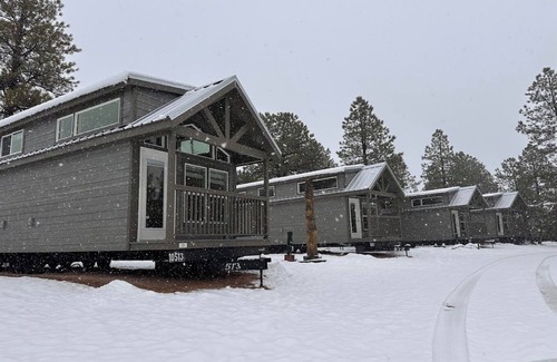Williams Ski Chalet | 1B Cozy chalet with 1 bedroom, AC, WiFi and forest view with patio in Williams