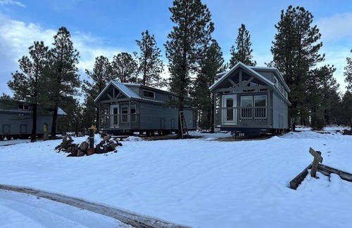 Williams Ski Chalet | 1B Cozy chalet with 1 bedroom, AC, WiFi and forest view with patio in Williams