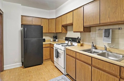 Cragin Apartment | 1BR Contemporary Apt with Laundry Facility