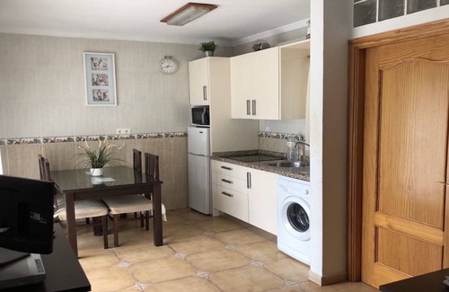 Playas del Palo Apartment | 1st floor apartment, on the 1st line of promenade with sea views. Wifi, a /a
