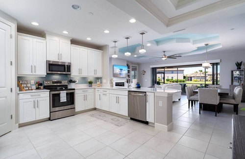 Naples Condo | 1st Floor Coach Home - WOW Decor, Water View, Resort Pool, Tennis, Pickleball