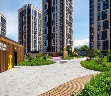 Almaty Apartment | 2-комнатная квартира в Комфорт Сити с видом на горы