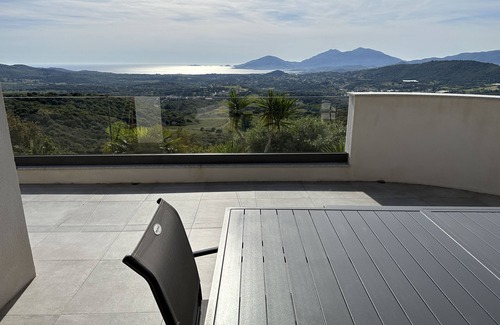 Eccica-Suarella Cottage | 2-3 person gite, swimming pool, stunning sea view, near Porticcio