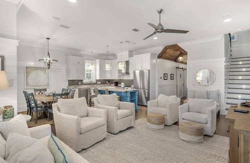 WaterSound West Beach House | 2,300+ SqFt, Steps from the Pool & Beach! 4 Bikes! ~ Cute but Salty, 30A