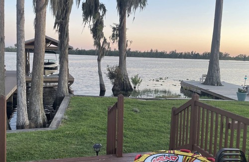 Clermont House | 2 bed 2 bath on Clermont chain of lakes with dock & boat lift Emerald Lakes 55+
