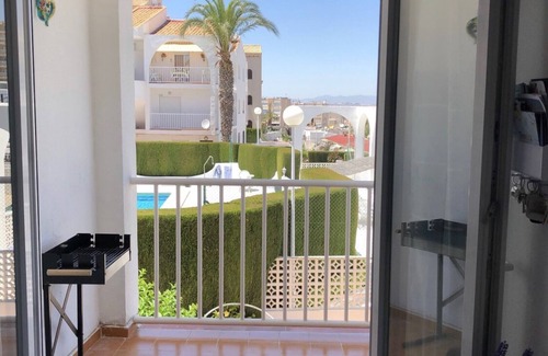 Torrevieja Apartment | 2-bed Apartment with Pool, Sea Views & Balcony - 10min walk to La Mata Beach!