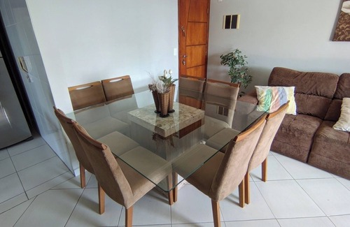 Vila Assuncao Apartment | 2-bedr. apartment, 1 min. from the beach, balcony w/barbecue, Wi-Fi