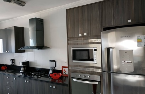 Vila Assuncao Apartment | 2-bedr. apartment, 1 min. from the beach, balcony w/barbecue, Wi-Fi