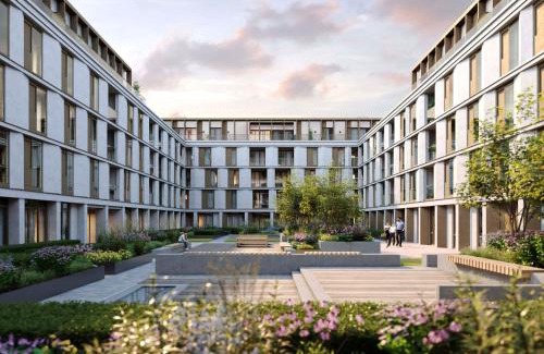 Walton-on-Thames Apartment | 2-Bedroom Luxury apt with Gym, roof terrace, Free Parking and 3 min walk to train st