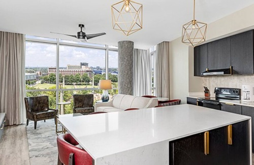 Downtown Atlanta Resort | 2-bedroom resort room at Margaritaville Atlanta. Walk to Mercedes Benz Stadium.