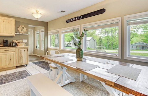 Mecosta House | 2 Fire Pits & Lake Access: Cozy Mecosta Getaway!