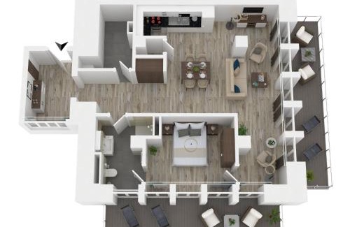 Ostseebad Wustrow Apartment | 2-Zimmer Ferienwohnung zwischen Ostsee und Bodden mit Süd- und Westbalkon