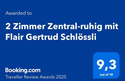 St. Gallen House | 2 Zimmer Zentral-ruhig mit Flair Gertrud Schlössli 3Z2