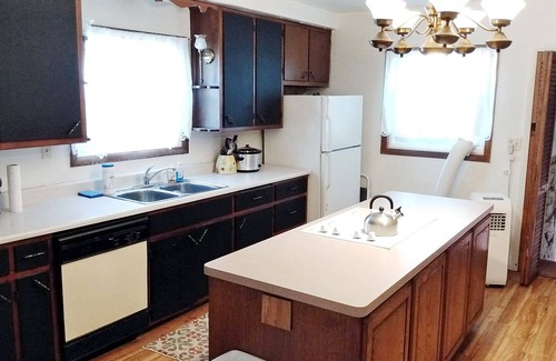 Ellis Historical District House | 2BR, 1.5BA, Pet-friendly, Lower duplex w/finished basement + large backyard!