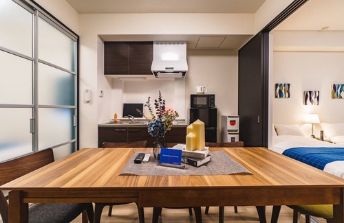Namba Apartment | 2DK 50max 7 people3 semidouble beds 1 single - IKIDANE Residential Hotel SHIMANOUCHI/Osaka Ōsaka
