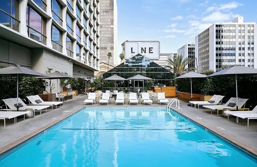 Wilshire Center House | 2x Hollywood Hills View Double Double Rooms at The LINE Hotel Los Angeles, Pool!