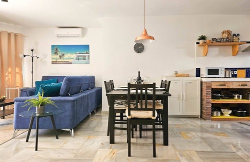 La Cala de Mijas Ski Chalet | 3 Bed Townhouse roof terrace 100m to the beach