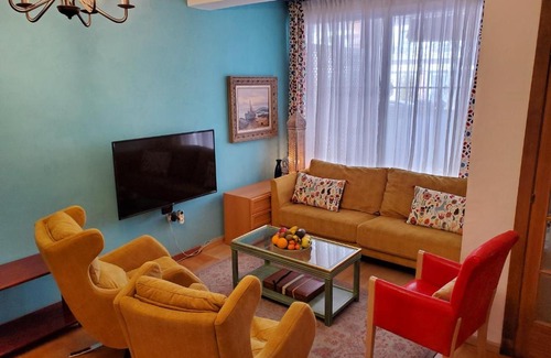 Vilanova I la Geltru Villa | 3 Bedroom, 3 Bath Beach Villa with private free parking, Air Conditioning, fast free WiFi, workspace, private laundry machines, and private garden and patio