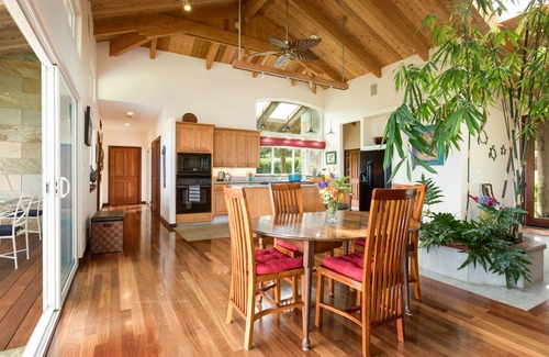 Hawi House | 3 bedroom Custom Home on lush 10 acre private estate with sweeping ocean views