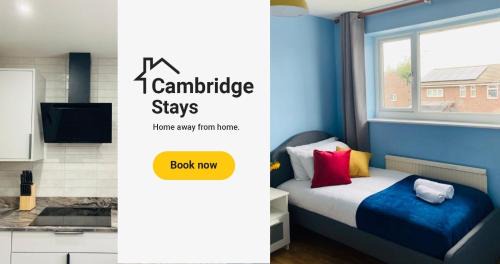 Cambridge House | 3 Bedroom House Garden Free Parking 15 min to centre 5 min to motorway
