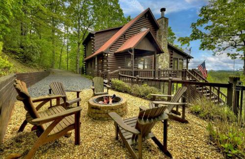 Morganton House | 3 BR Mountain Cabin Games Hot Tub Fire Pit