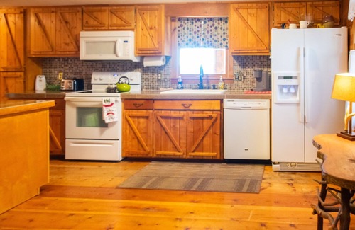 Blairsville Cabin | 3 Deer Cabin - Fireplace - Mountain View