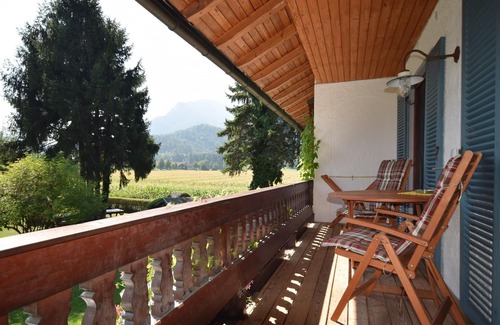 Grassau Apartment | 3. Fewo Hochlerch, 28 qm, 1-2 Pers., 1 Schlafzimmer, 1 Wohnküche, Süd-Balkon