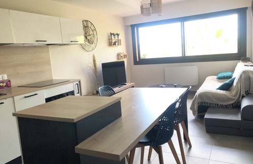 Plage d'Argeles Apartment | 3 star air-conditioned apartment with swimming pool 5mn walk from Collioure 🐶ok