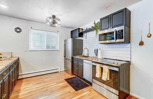 Roselawn Finance Apartment | 30 Day + Stay, Chic Fireside Oasis 2Bed 1 Bath Heart of Pleasant Ridge