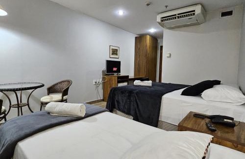Taguatinga Hotel | 305- Flat charmoso 3 pessoas garagem e lazer bem localizado